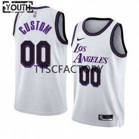 Dres Los Angeles Lakers Prilagođeni Nike 2022-23 City Edition Bijela Swingman - Dječji